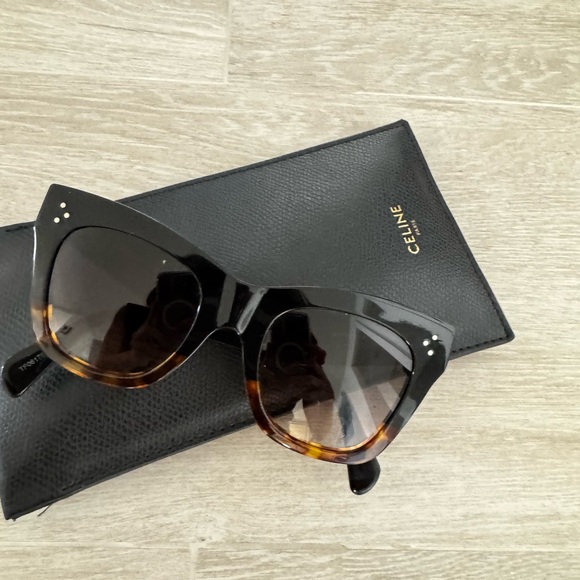 Celine Black and Brown Sunglasses with Gradient Lenses - Picture 2 of 5